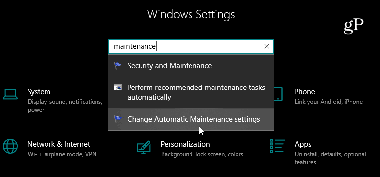 Приложение настроек поиска Windows 10