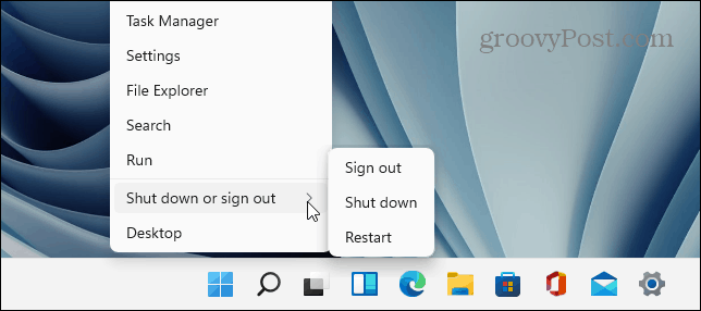 Выключить кнопку «Пуск» в Windows 11