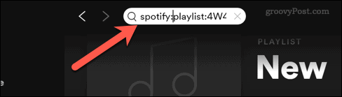 Поиск Spotify по URI плейлиста
