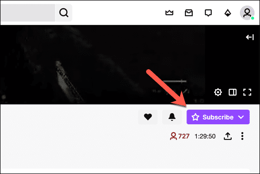 Кнопка подписки на Twitch