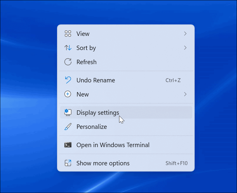 Настройки дисплея Windows 11