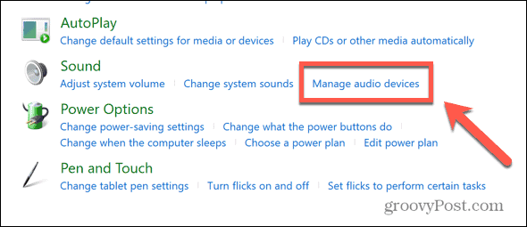 Windows управляет аудиоустройствами