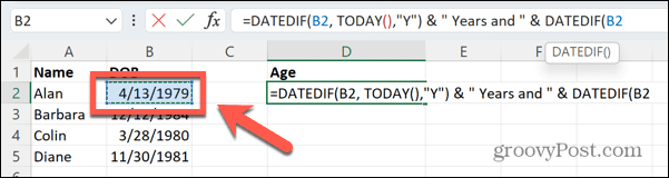 Позже текущей даты. Как посчитать Возраст в excel по дате рождения. Как рассчитать Возраст в экселе по дате рождения.