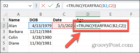 Формула конкретной даты в Excel