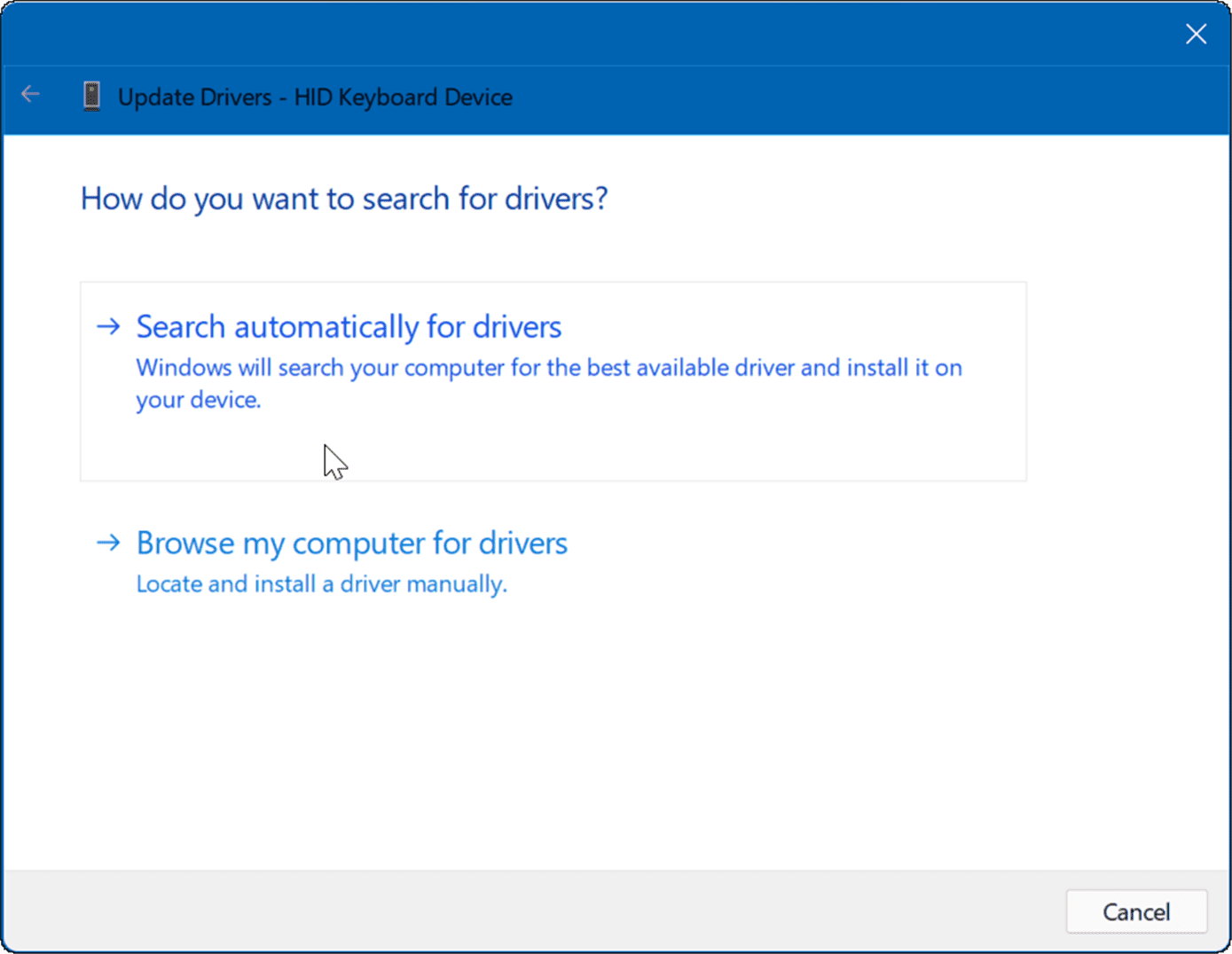 Экран печати мастера драйверов не работает в Windows 11