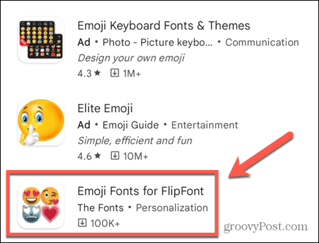 шрифты emoji для приложения flipfont