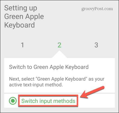 Способы ввода переключателя клавиатуры зеленого яблока