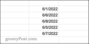 Установка допустимых значений даты в Google Sheets