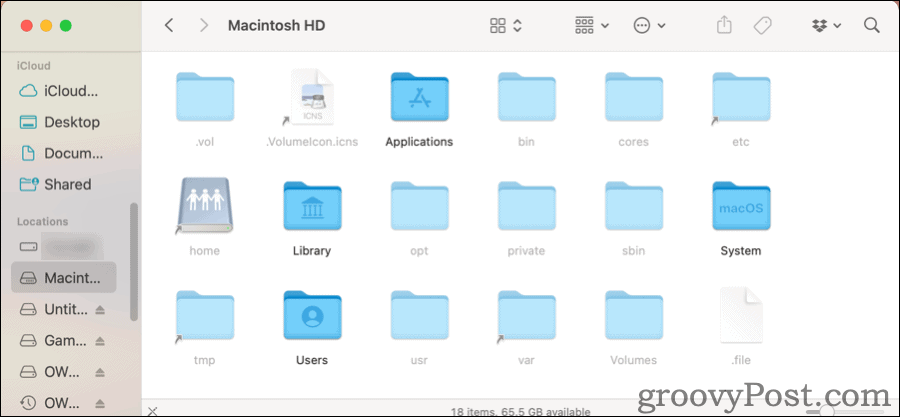 Показать скрытые файлы на Mac в Finder