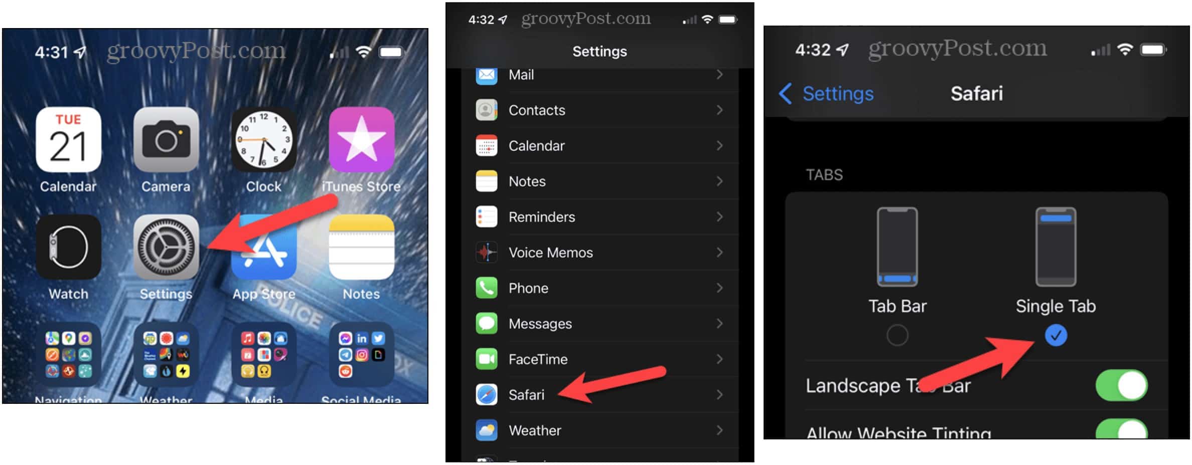 Переместить панель поиска Safari в iOS 15 на iPhone