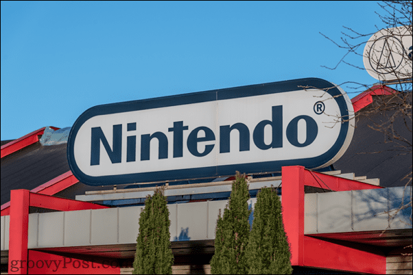 Логотип Nintendo на здании
