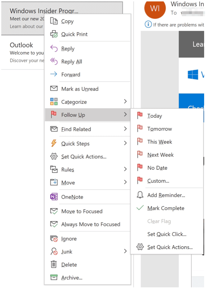 Флаги советов Microsoft Outlook