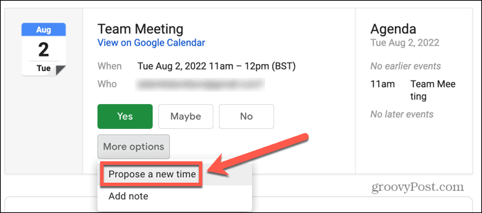 календарь google gmail предлагает новое время