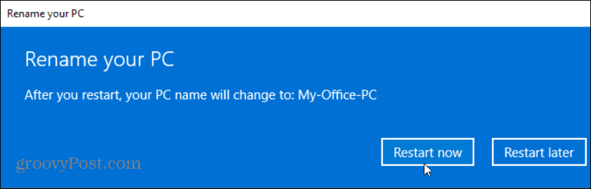 перезагрузить ПК с Windows 10