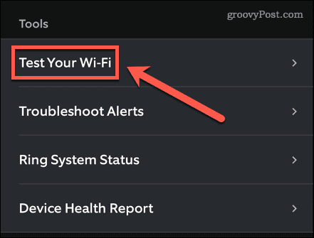 кольцевой тест Wi-Fi