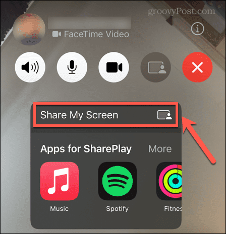 FaceTime поделиться своим экраном