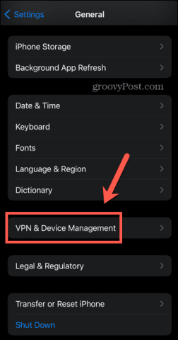 iphone vpn и управление устройствами