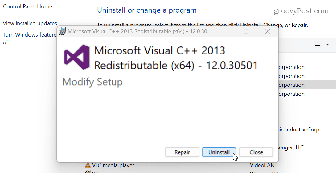 Класс не зарегистрирован visual studio