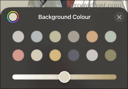 Выбор цвета плаката с контактами iOS